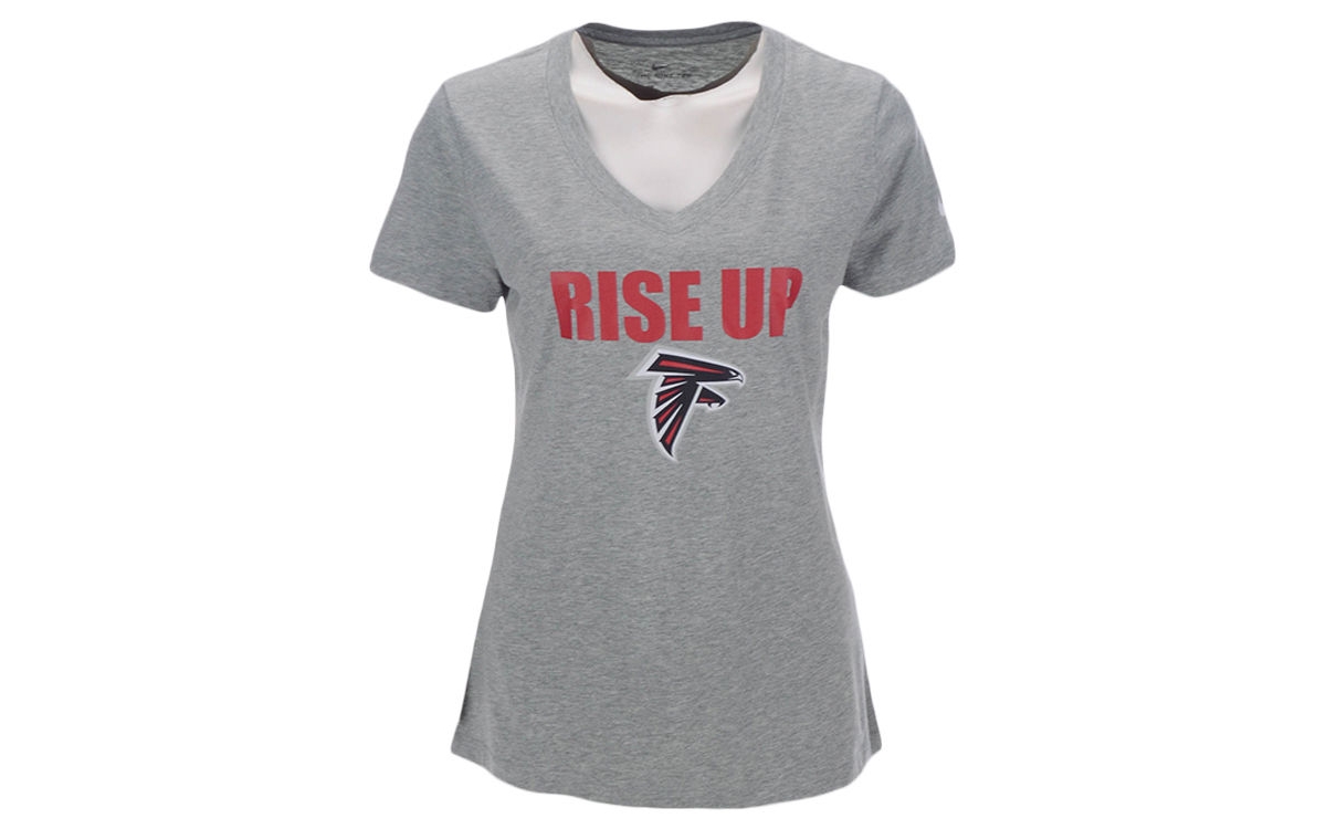 Nike Atlanta Falcons Women's Local Tri-blend V-neck T-Shirt