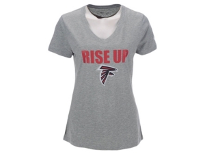 Nike Atlanta Falcons Women's Local Tri-blend V-neck T-Shirt