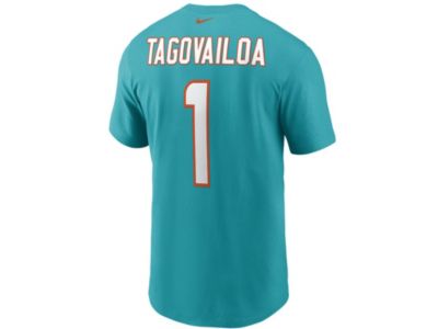 Men's Miami Dolphins Tua Tagovailoa Nike White Name & Number T-Shirt