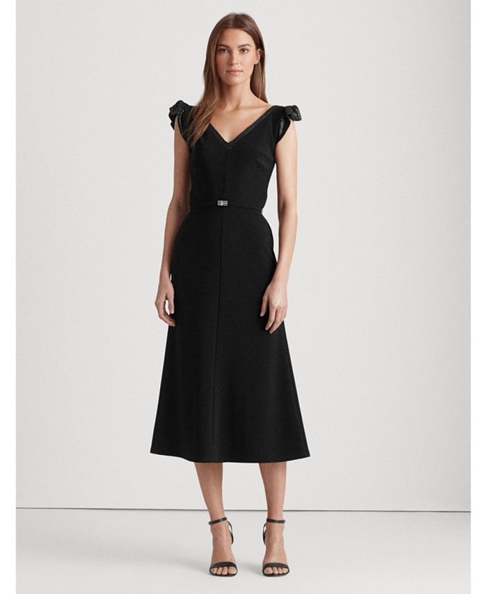 Lauren Ralph Lauren Sequined Flutter-Sleeve Dress - Macy's