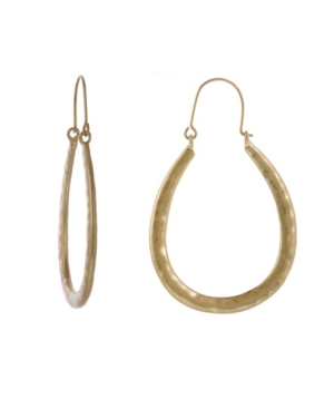 image of The Sak Gold-Tone U Shape Hoop Earrings