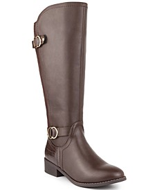 Leandraa Wide-Calf Riding Boots, Created for Macy's