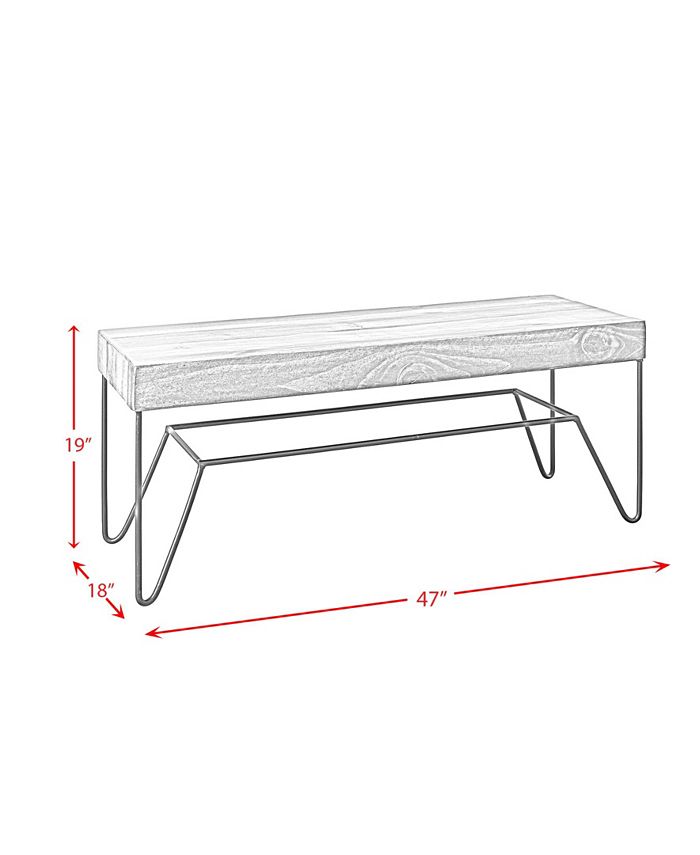 Picket House Furnishings Tyler Standard Height Dining Bench Macy's