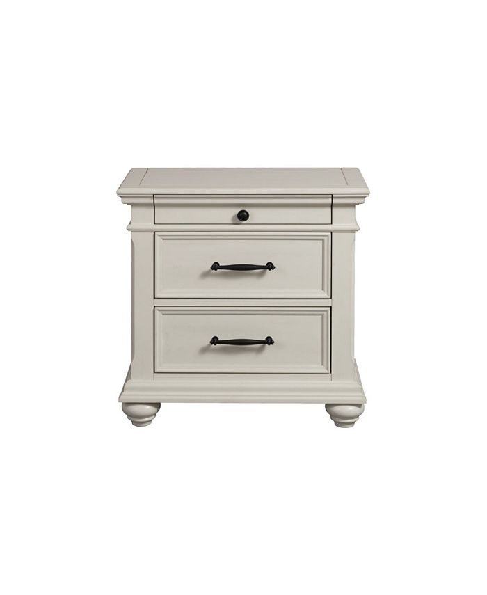 Picket House Furnishings Brooks 3Drawer Nightstand with USB Ports Macy's