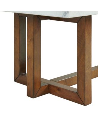 Meyers Marble Square End Table