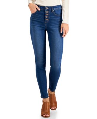 Style & Co Button-Fly High Rise Skinny Ankle Jeans, Created for Macy's ...