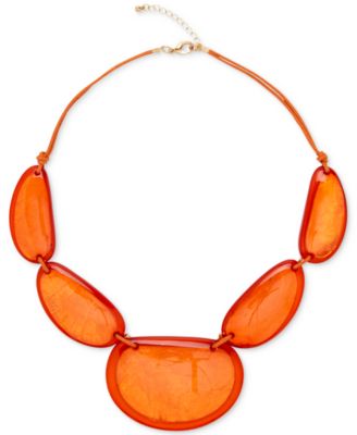 Style & Co - Resin Stone Statement Necklace, 21-1/2" + 3" extender