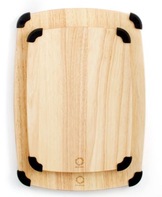 Martha Stewart Collection - Grip Cutting Boards, Set of 2 Rubberwood