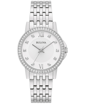 image of Bulova Women-s Stainless Steel Bracelet Watch 32mm