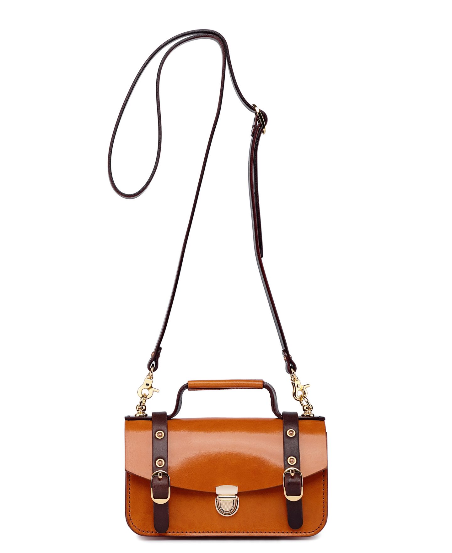 Женская сумка OLD TREND Genuine Leather Snapper Crossbody, цвет: Верблюжий — фото 14