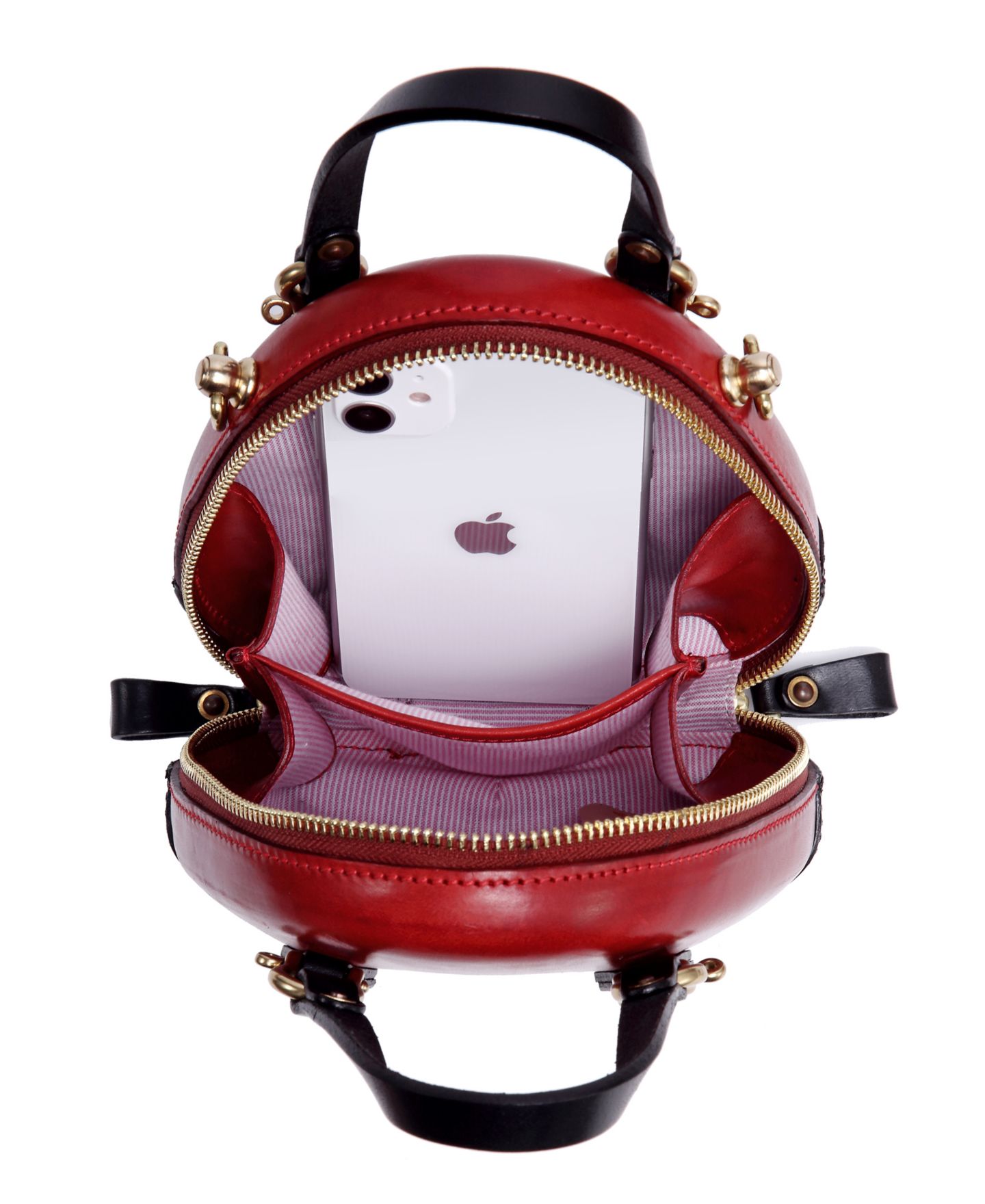 Женская сумка OLD TREND Genuine Leather Fairy Lantern Mini Satchel, цвет: Красный — фото 2