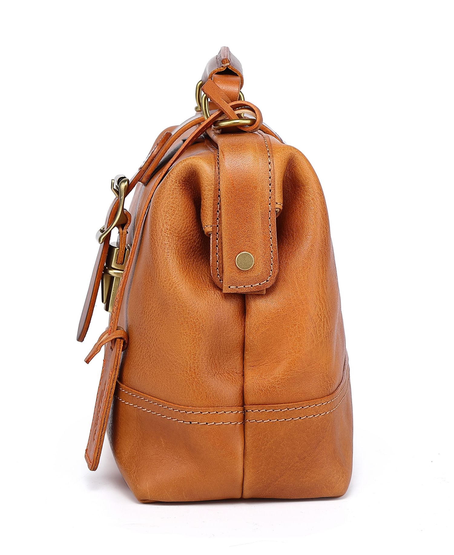 Doctor Small Leather Crossbody Satchel Bag