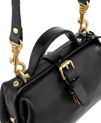 Doctor Small Leather Crossbody Satchel Bag