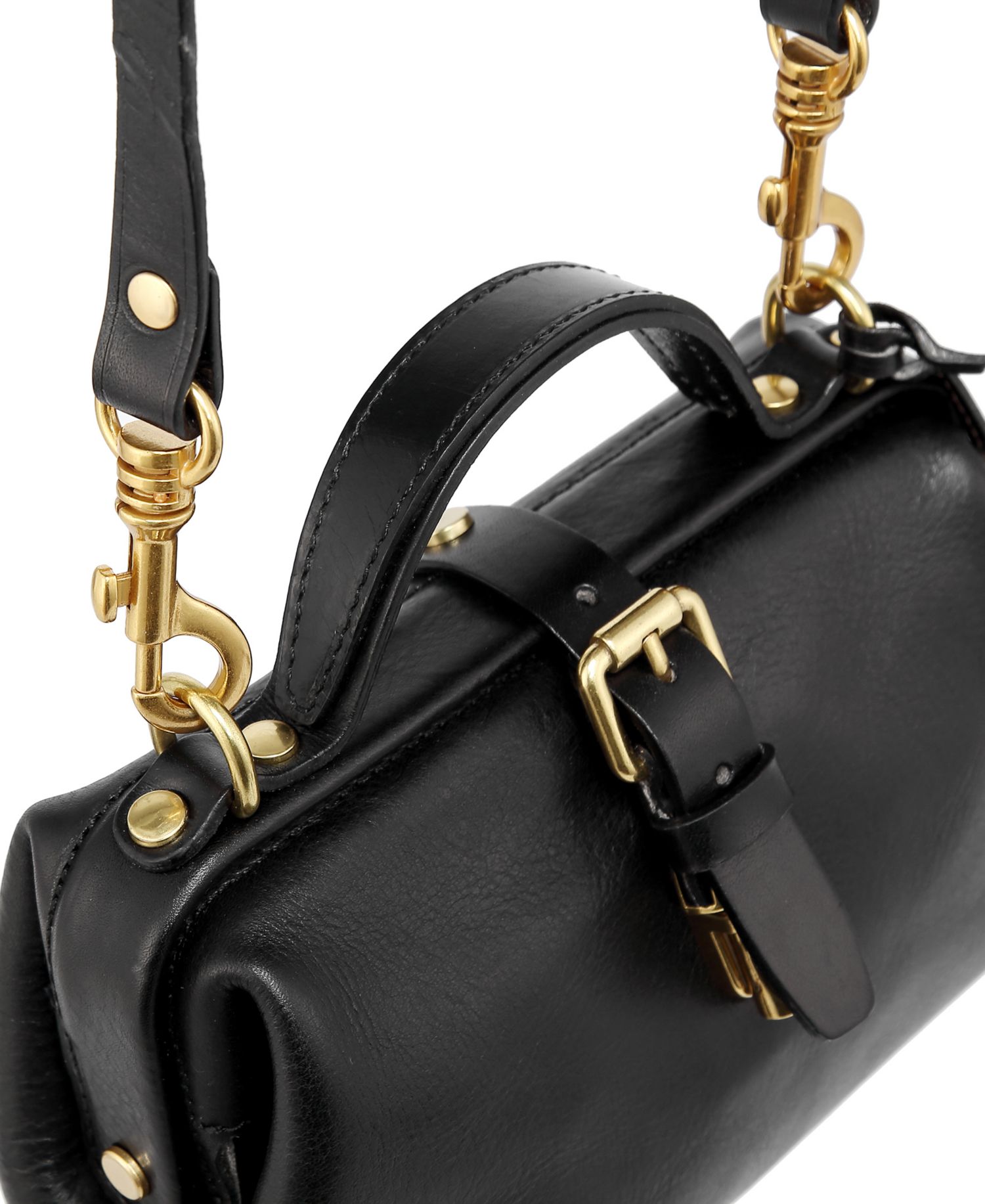 Doctor Small Leather Crossbody Satchel Bag