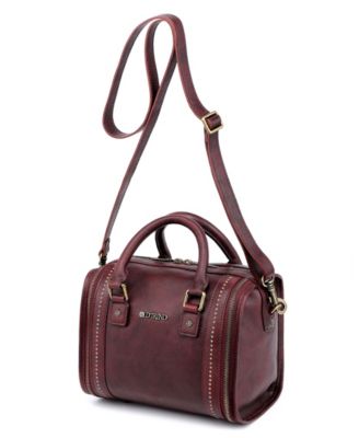 Mini Trunk Leather Top Handle Crossbody Bag