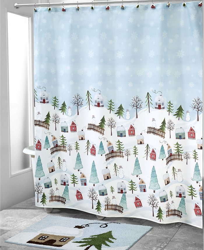 Avanti Christmas Village 72" x 72" Shower Curtain Macy's