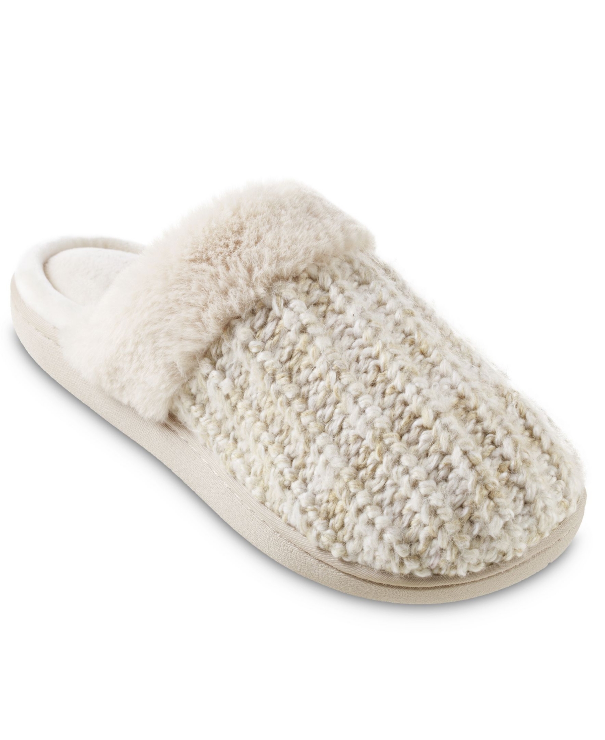 Women's Sweater Knit Sheila Clog Slippers - Sand Trap