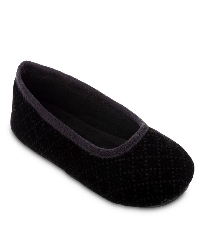Isotoner Signature Women's Velour Sabrine Ballerina Macy's