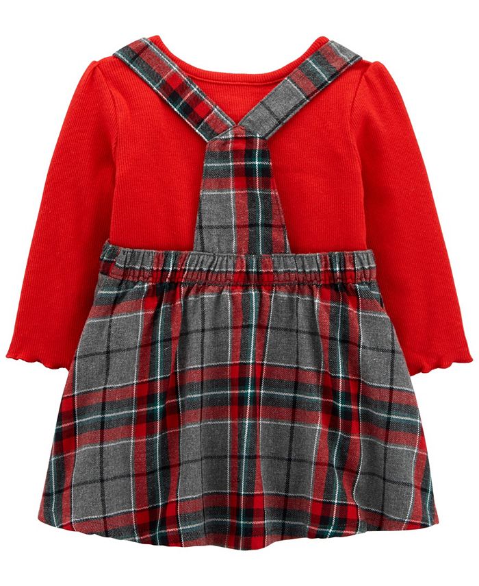 Carter's Baby Girl 2-Piece Holiday Plaid Jumper Set & Reviews - Dresses ...