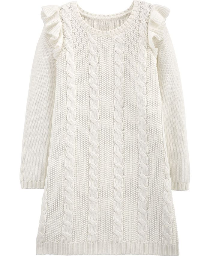 Carter's Big Girl Cable Knit Dress - Macy's