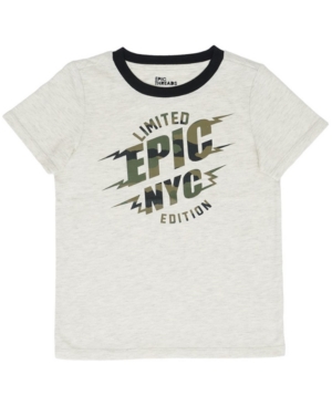 image of Epic Threads Toddler Boys Short Sleeve Camo Text Tee
