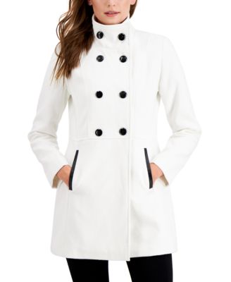 BCX - Juniors' Solid Double-Breasted Coat