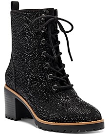 Women's Samira Lace-Up Booties, Created for Macy's