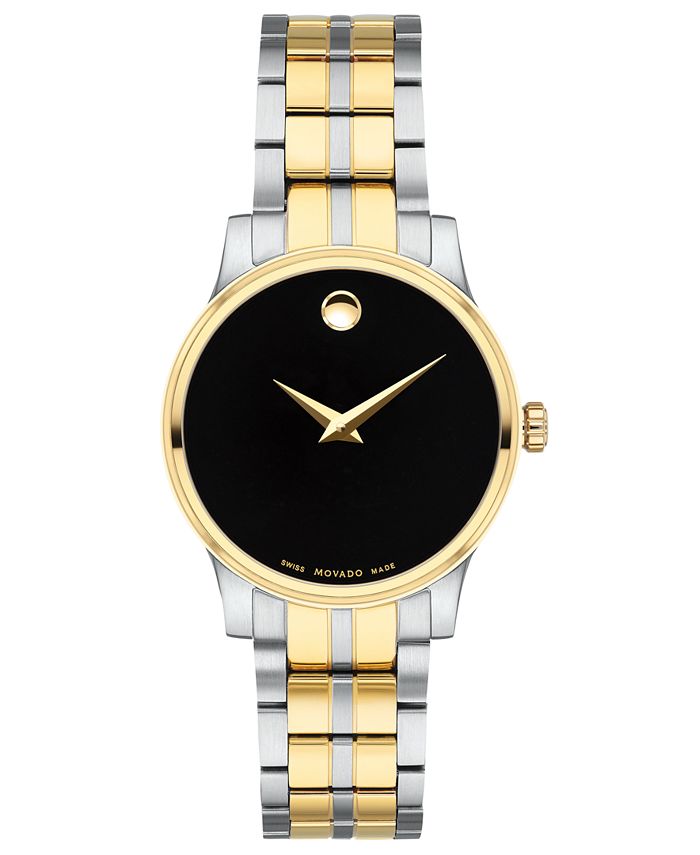 Movado - Women's Swiss Gold PVD & Stainless Steel Bracelet Watch 28mm