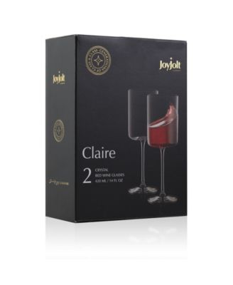 Claire Red Wine Glasses, Set of 2