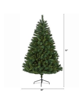 Rocky Mountain Mixed Pine Artificial Christmas Tree with 300 LED Lights