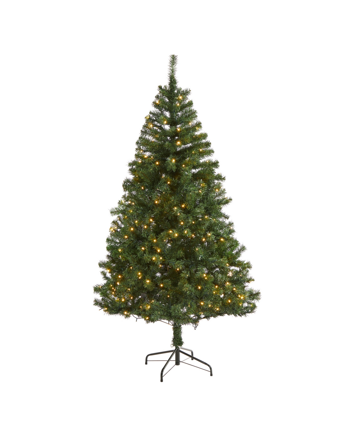 Nearly Natural Northern Tip Pine Artificial Christmas Tree with 250 Clear Led Lights