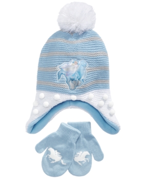 Berkshire Girls 2-Pc Frozen Hat & Mittens Set