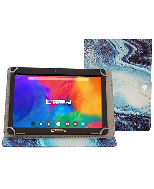 Linsay Android 10 Tablet With Ocean Marble Case Reviews Home Macy S