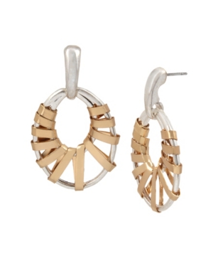image of Robert Lee Morris Soho Wrapped Gypsy Hoop Earrings