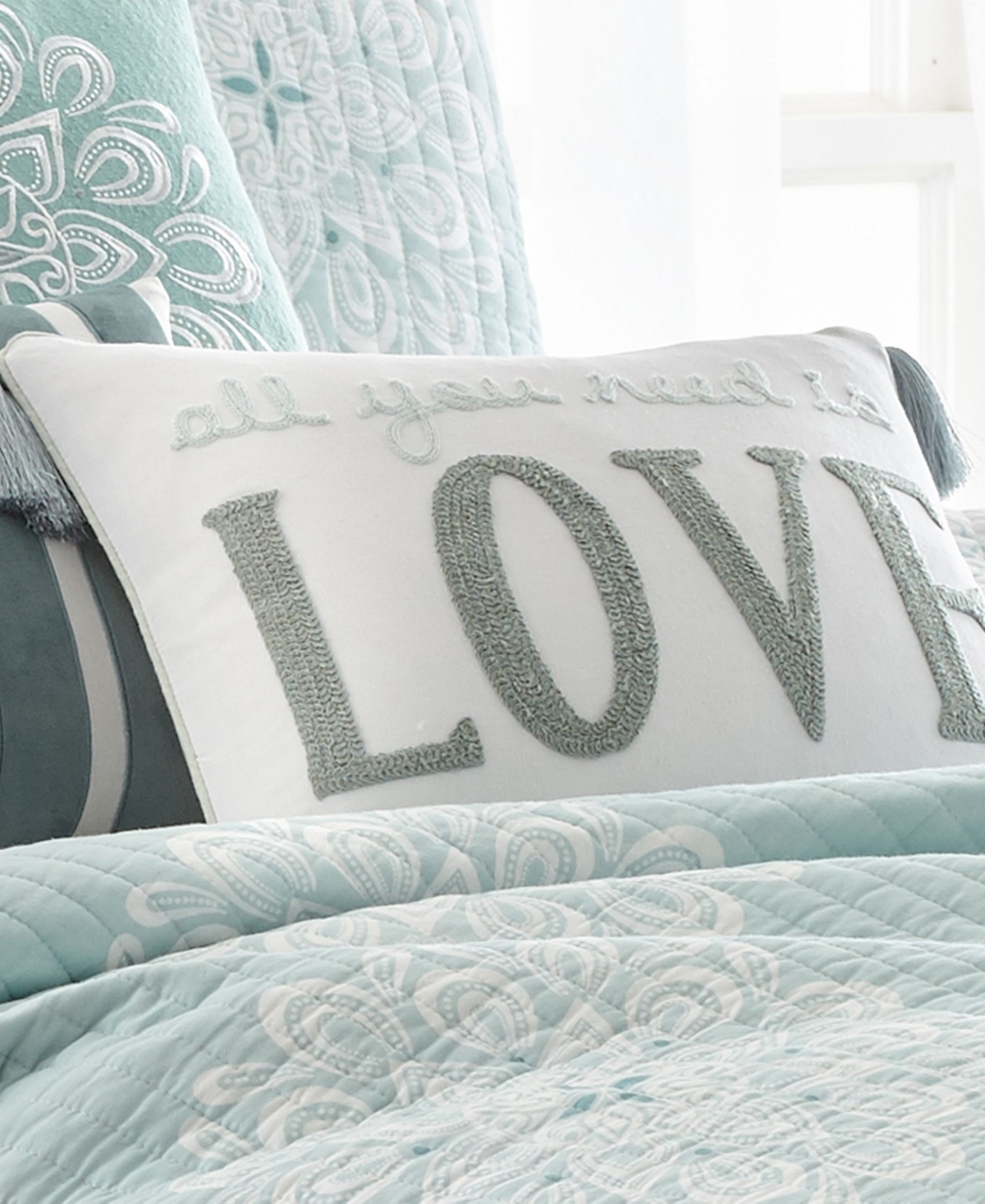 Levtex Lara Spa Love Pillow,