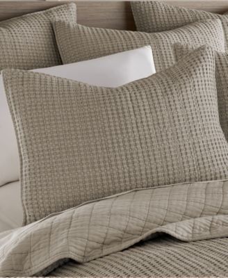 Mills Waffle Textured 3-Pc. Quilt Set, King/California King