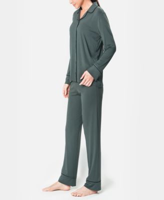 MOOD Pajamas Ultra Soft Notch Collar Women's Pajama Set