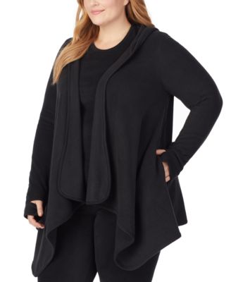 cuddl duds plus size cardigan