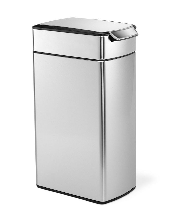 simplehuman 60-Liter Brushed Stainless Steel Kitchen Trash Can