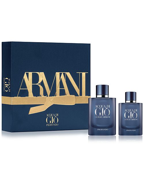 Giorgio Armani Men S 2 Pc Acqua Di Gio Profondo Gift Set Reviews All Perfume Beauty Macy S