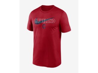 Nike Cleveland Indians Navy Blue Logo Legend Short Sleeve T Shirt