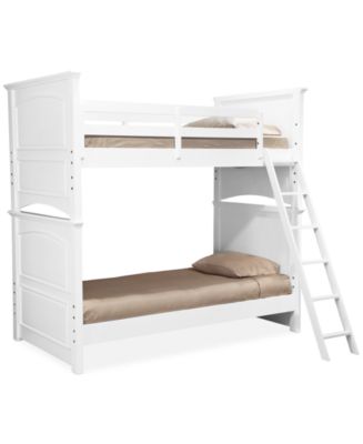 Furniture Roseville Twin Over Twin Kids Bunk Bed - Macy's