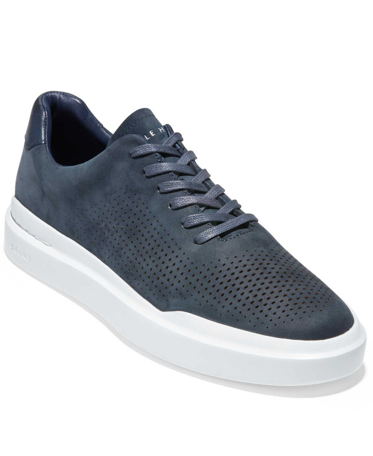 Men's GrandPro Rally Laser Cut Perforated Sneakers - Ironstone