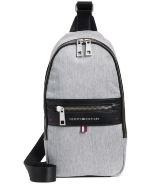 Tommy Hilfiger Men's Leo Heathered Sling Backpack, Created for Macy's