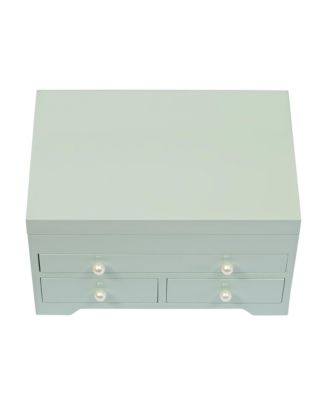 Mele Co. Bianca Wooden Jewelry Box in Seafoam Finish