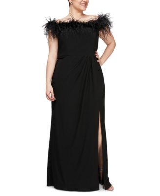 Macys black cheap evening gowns