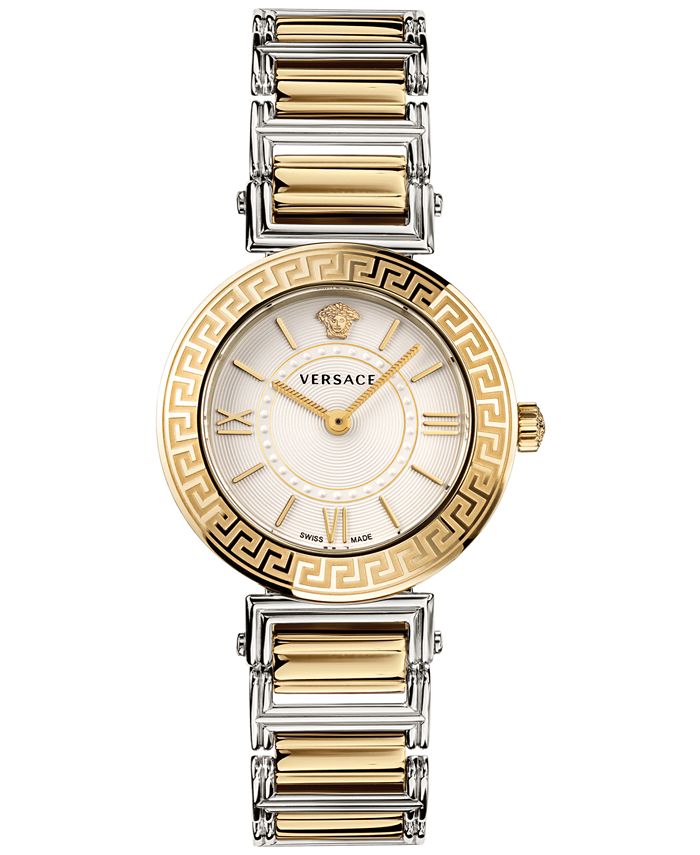 Versace Women's Swiss Tribute Two-Tone Stainless Steel Bracelet Watch ...