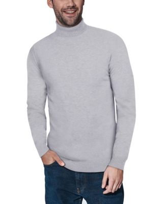 mens grey turtle neck jumper