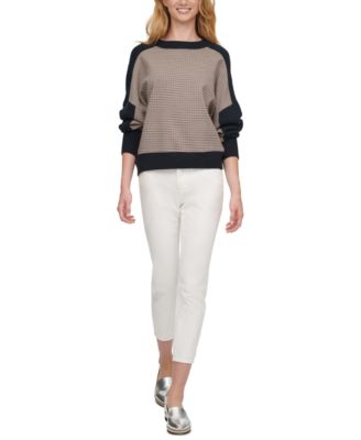 DKNY Mixed-Media Sweater