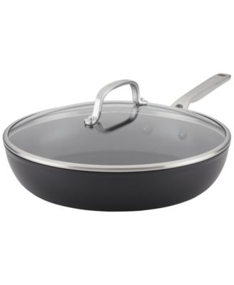 KitchenAid Hard-Anodized Induction 12.25&#34; Nonstick Frying Pan with Lid